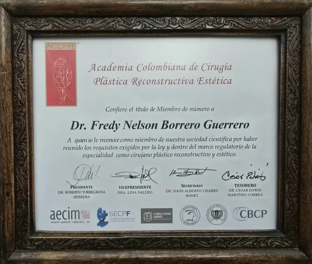 Cirujano plástico reconocido